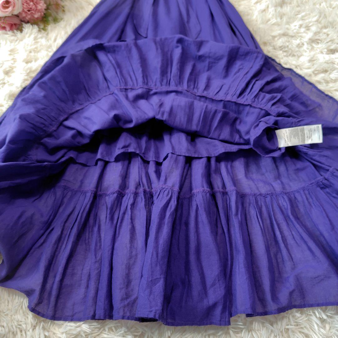 【極美品♡2.4万】近年　ヌキテパ　コットンボイルティアードワンピース　マキシ