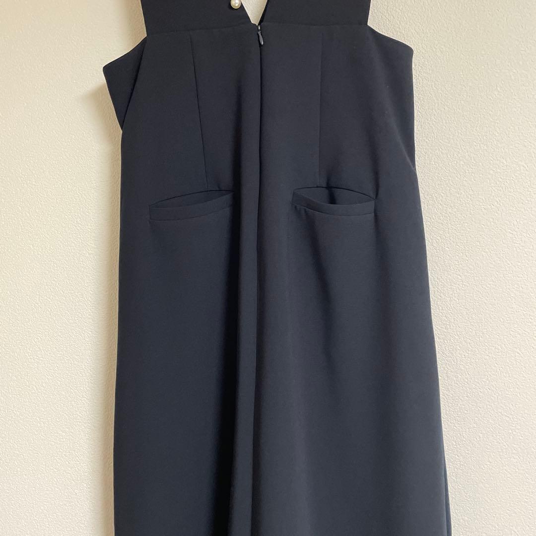 ◆美品◆ ヤマダヤ　Vin ヴァン　ラインパールジャンパースカート　ネイビー