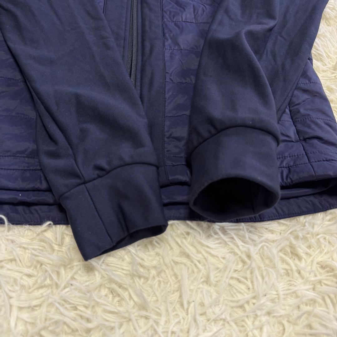 【ビームスゴルフ】美品 中綿ジャケット ネイビー ロゴ Lサイズ メンズ