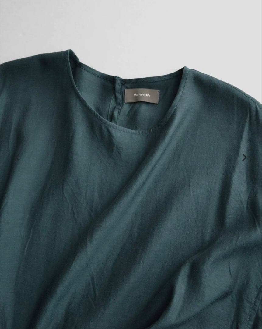 ワンピース WIRROW cupro cotton crew neck dress