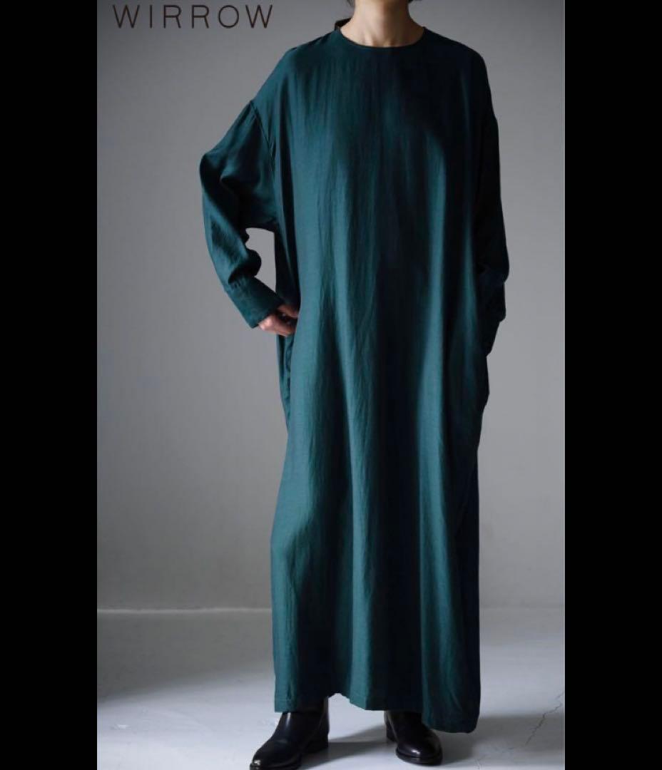 ワンピース WIRROW cupro cotton crew neck dress
