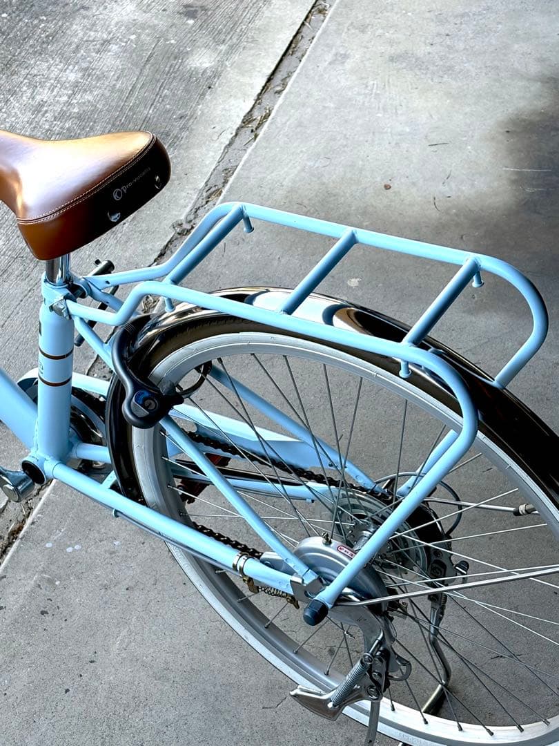 子供　自転車　6段　esse 24インチ　水色