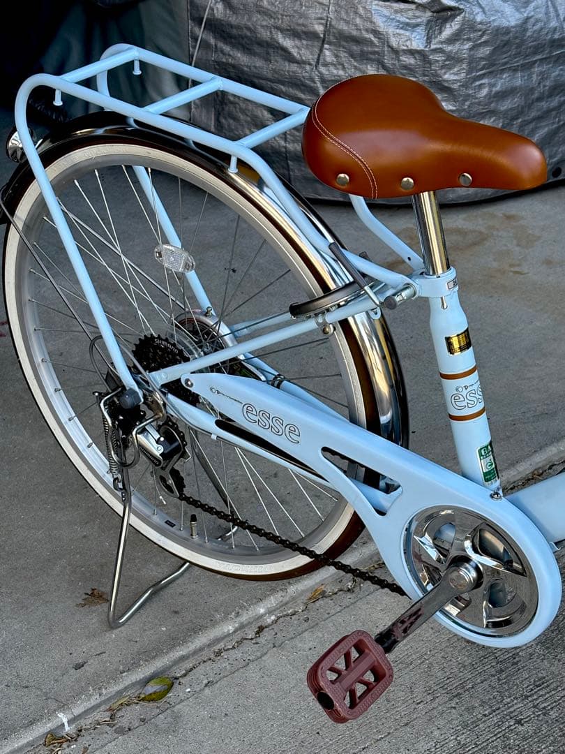 子供　自転車　6段　esse 24インチ　水色