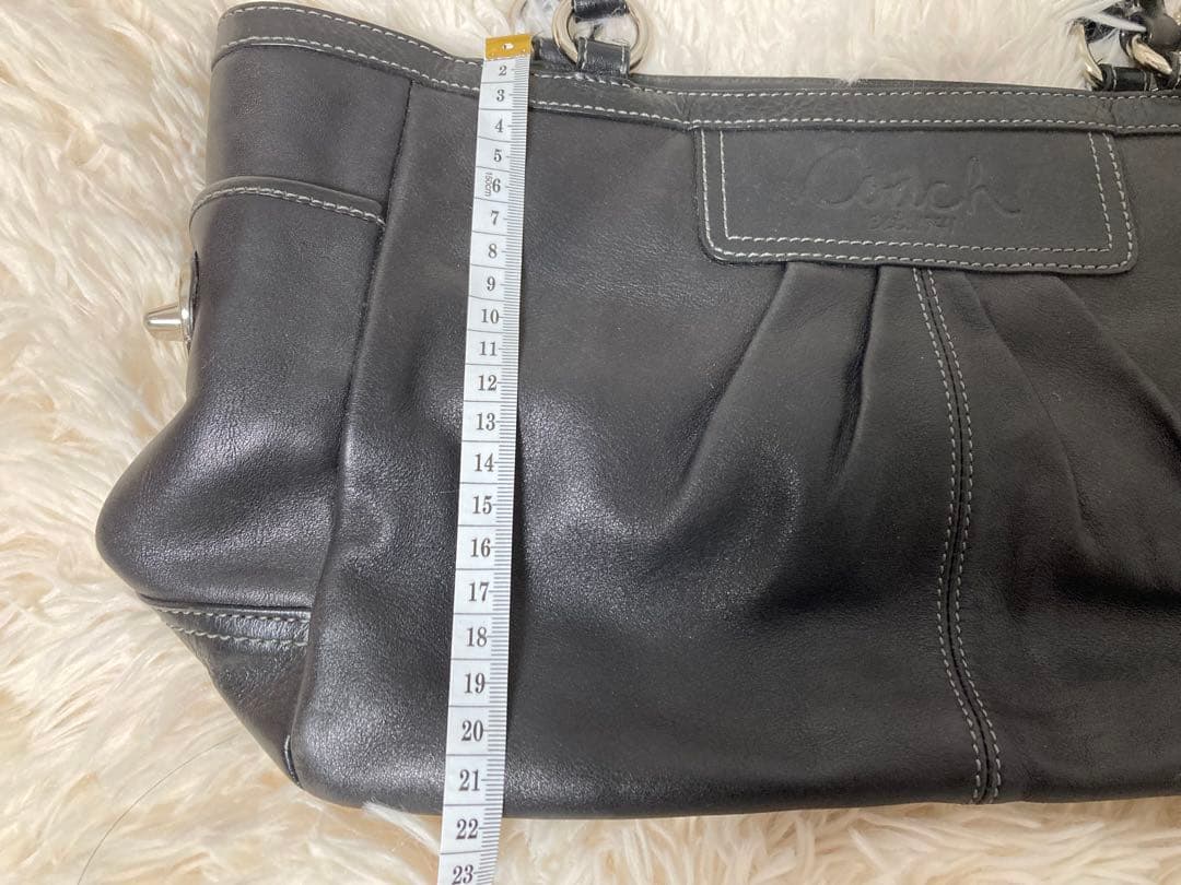 ☺︎様　Coach ブラックレザー トートバッグ