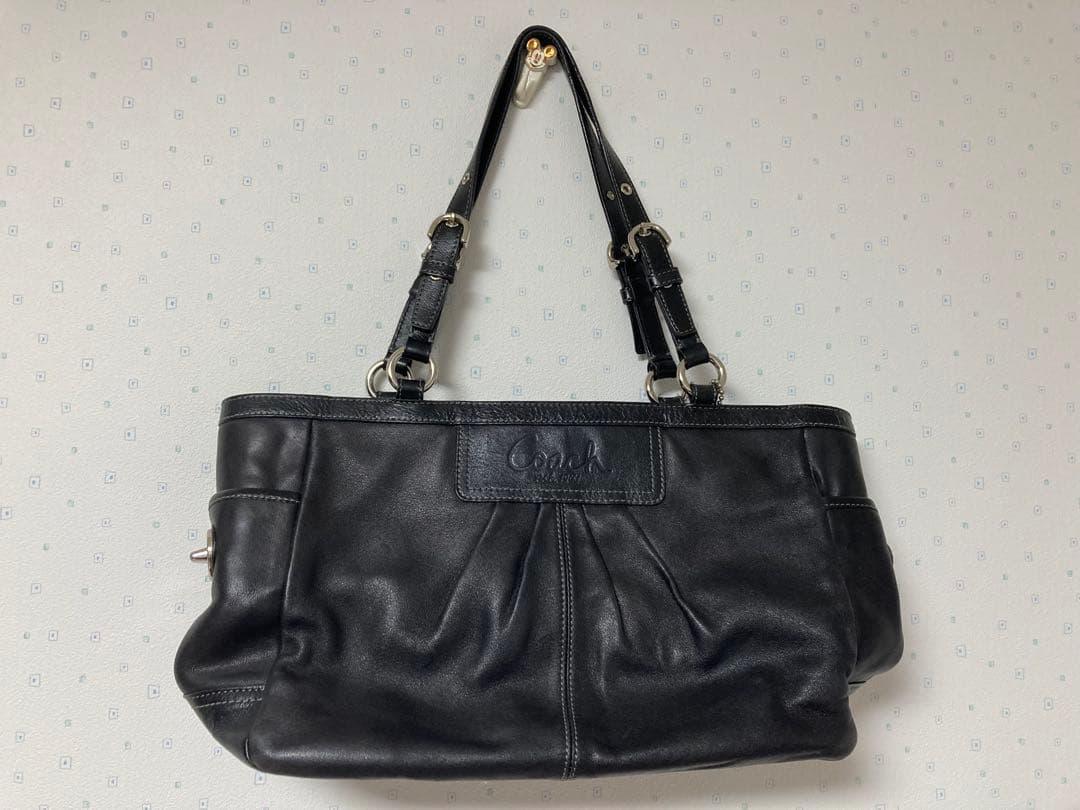☺︎様　Coach ブラックレザー トートバッグ