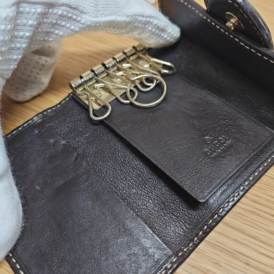 グッチ GG ラブリー キーケース キャンバス 【中古】【GUCCI】