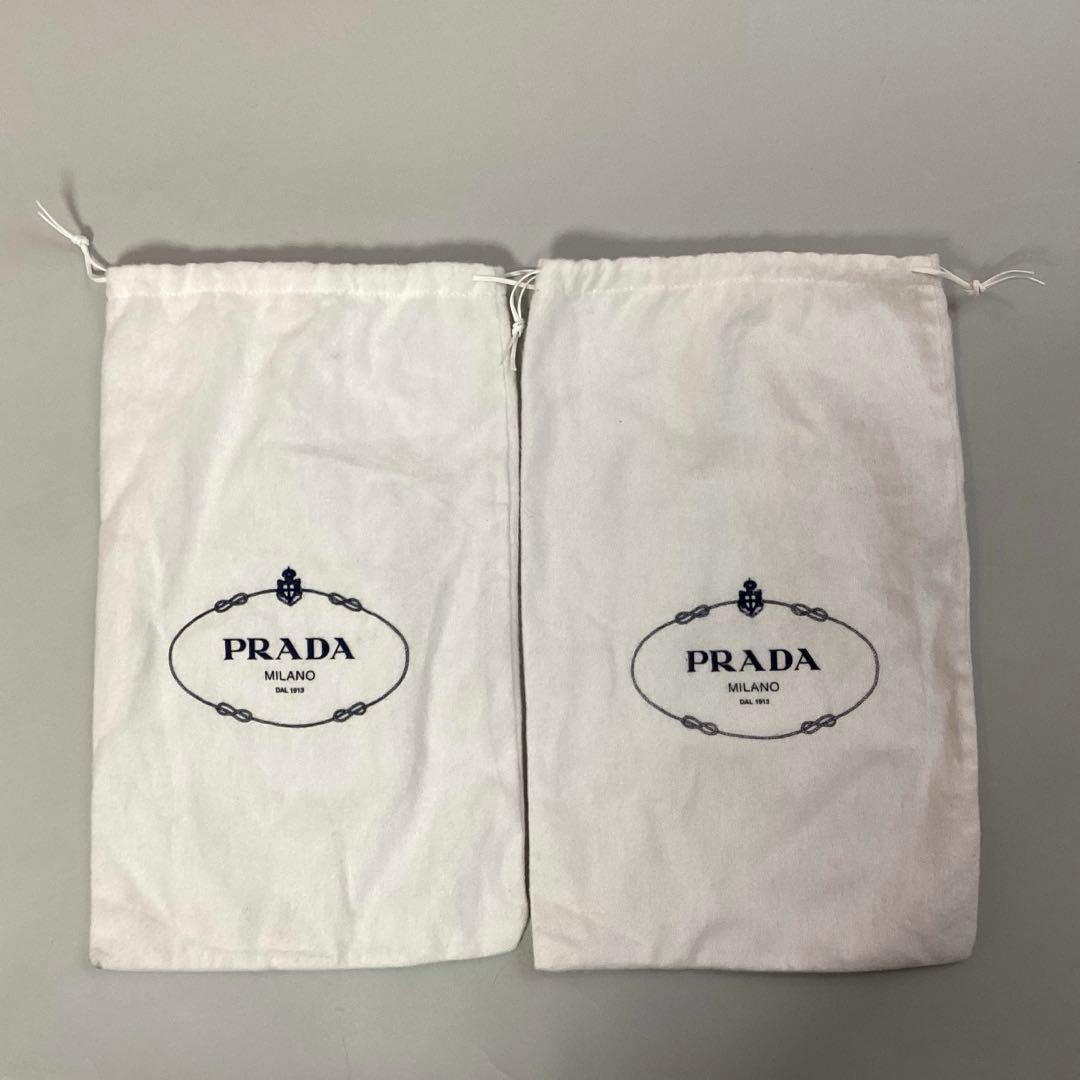 708★ PRADA エナメル バレエ リボン フラットシューズ 37
