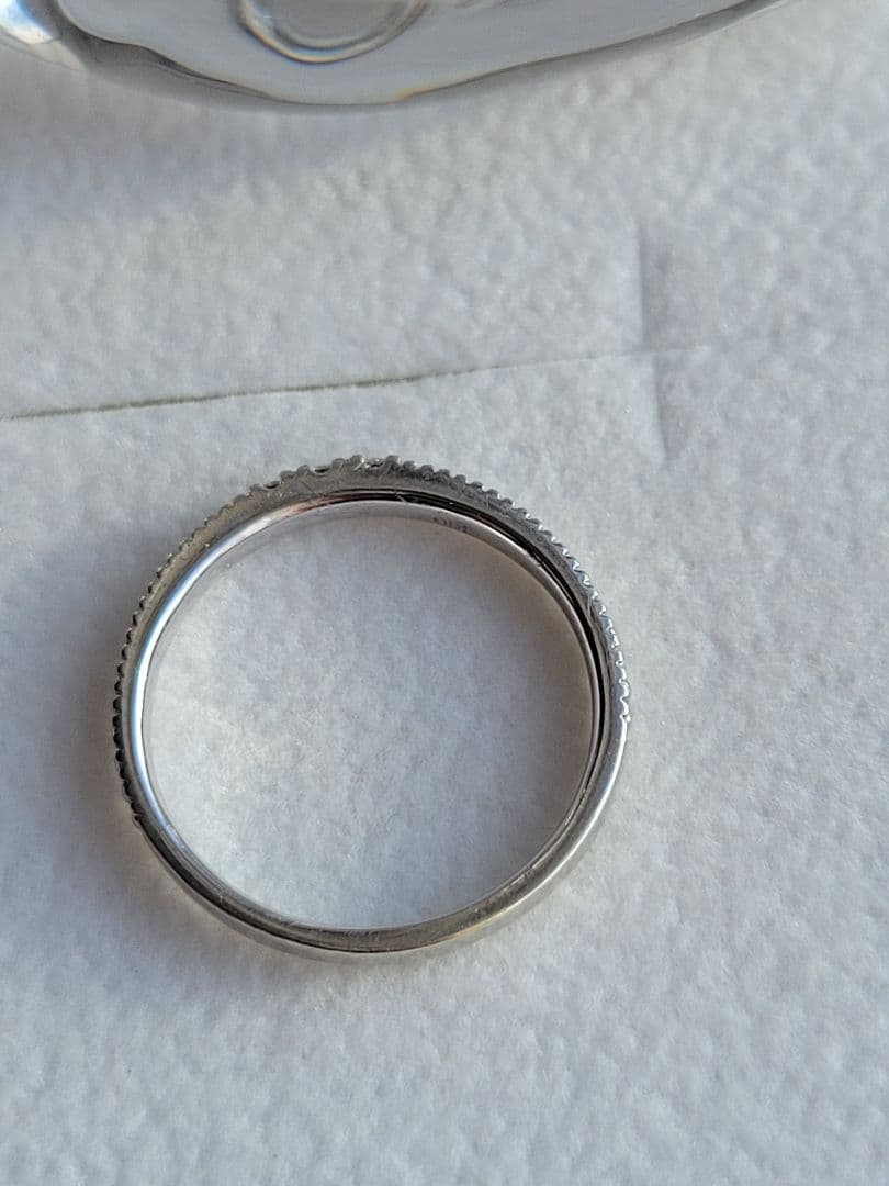 ツツミ★K10 WG TSUTSUMI リング 指輪 ダイヤモンド3石 9.5号