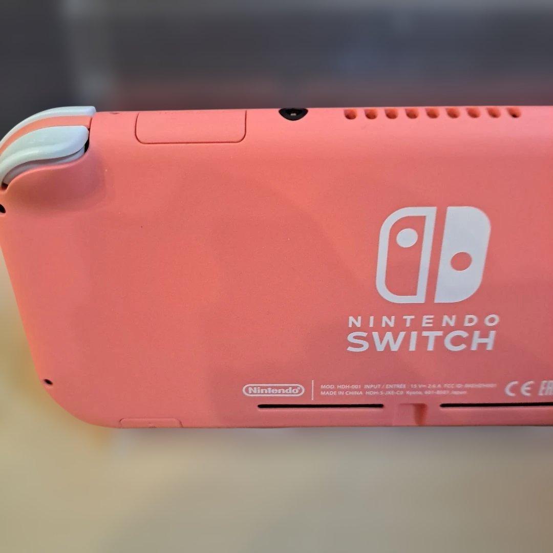 Nintendo Switch LITE コーラル箱、本体、充電器、おまけ付き