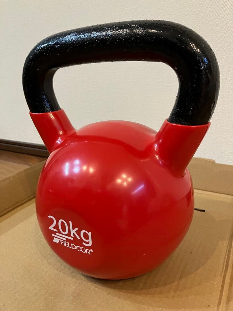 FIELDDOOR フィールドア　20kg ケトルベル　トレーニング　宅トレ　赤