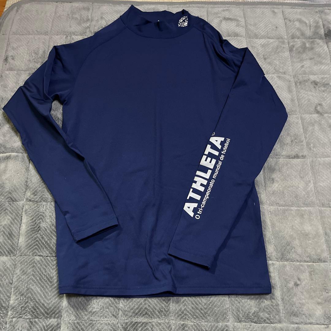 ATHLETA ネイビー 半袖、長袖シャツと長ズボンインナーとパンツセット　M