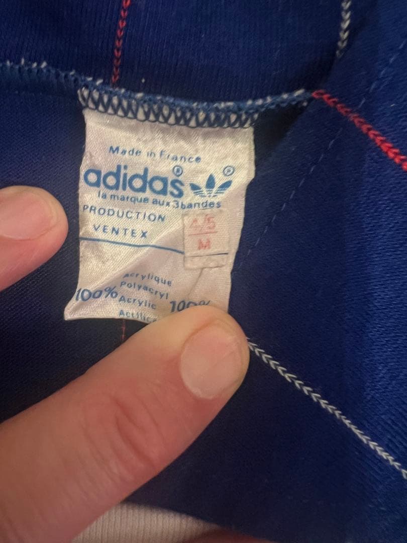 adidas アディダス 80s サッカー　フランス代表ユニフォーム　Mサイズ