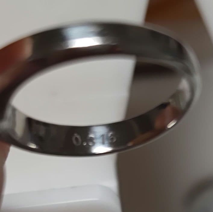 のみのま　最終お値下げ　ダイヤ立爪　PT900 ダイヤ 0.316 ct