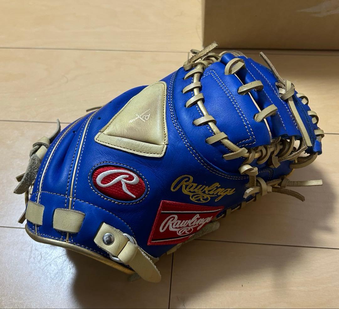 Rawlings ローリングス　一般軟式　キャッチャーミット　青