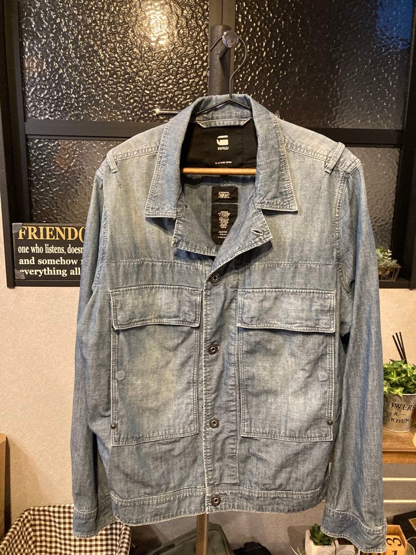 G-STAR RAW デニムジャケット　ミリタリー　ＸＬ　定価:28600円