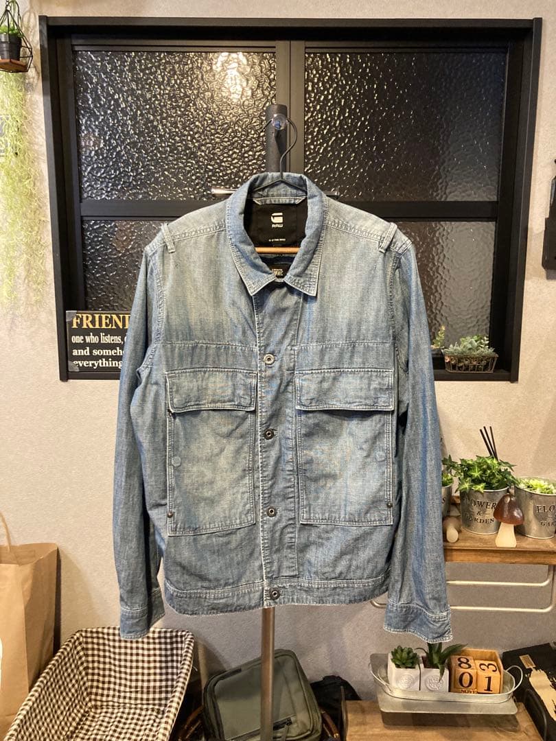 G-STAR RAW デニムジャケット　ミリタリー　ＸＬ　定価:28600円