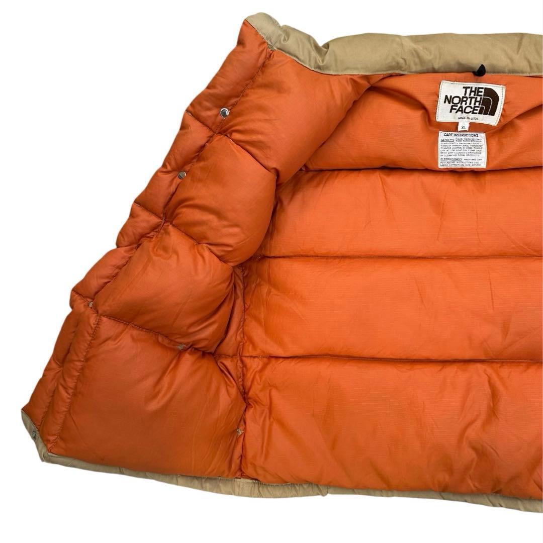 70s〜 茶タグ THE NORTH FACE ダウンベスト 希少 激レア XL