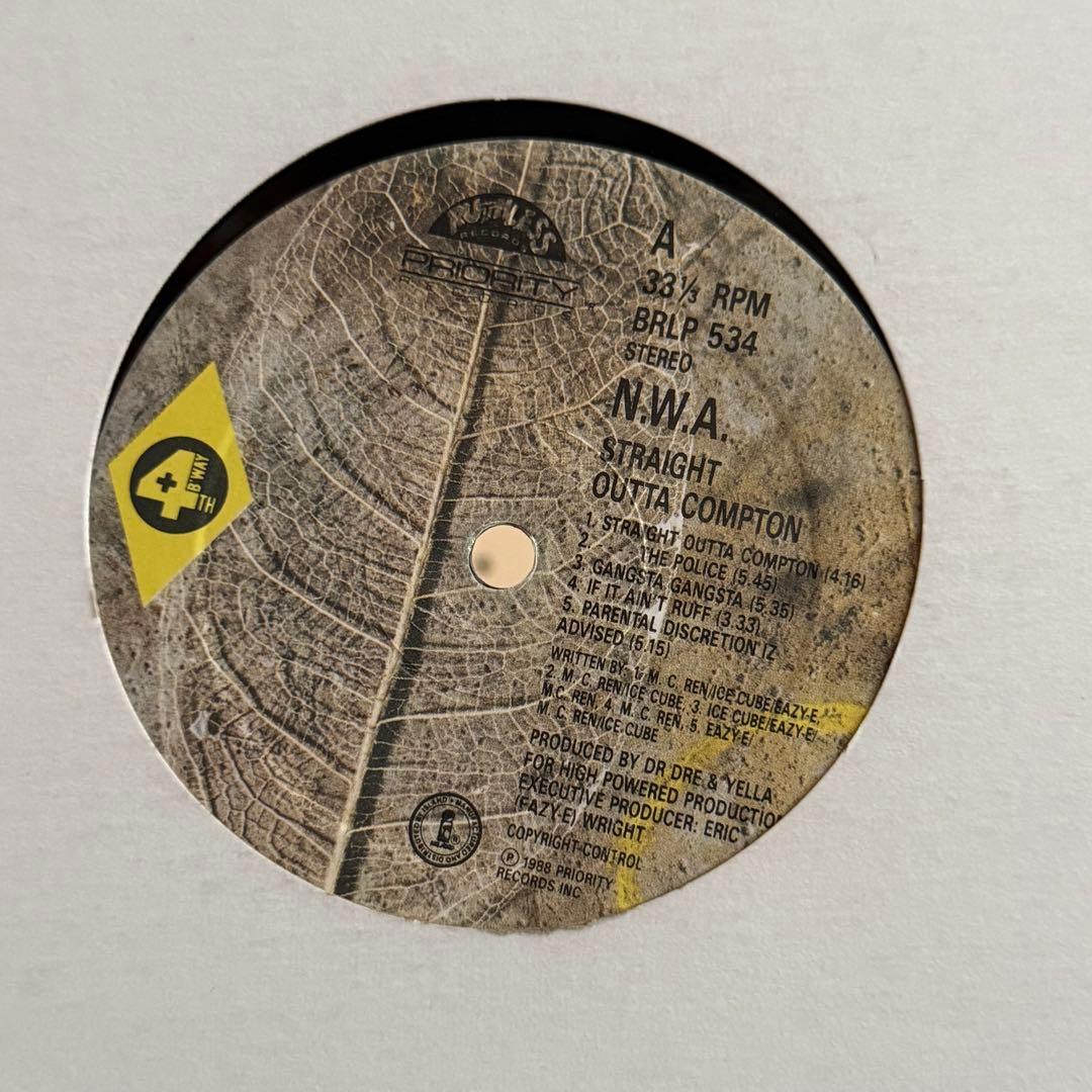 N.W.A Straight Outta Compton LPレコード