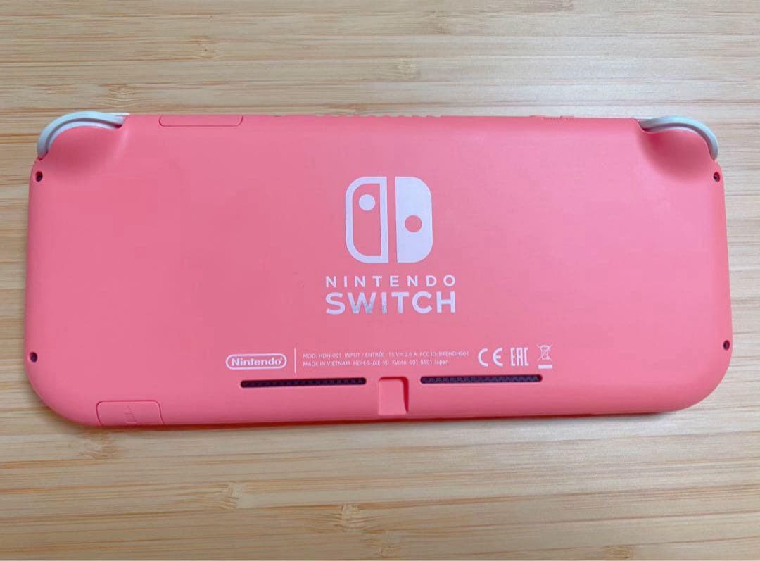 【箱付き】Nintendo Switch Lite コーラルピンクsdカード付き