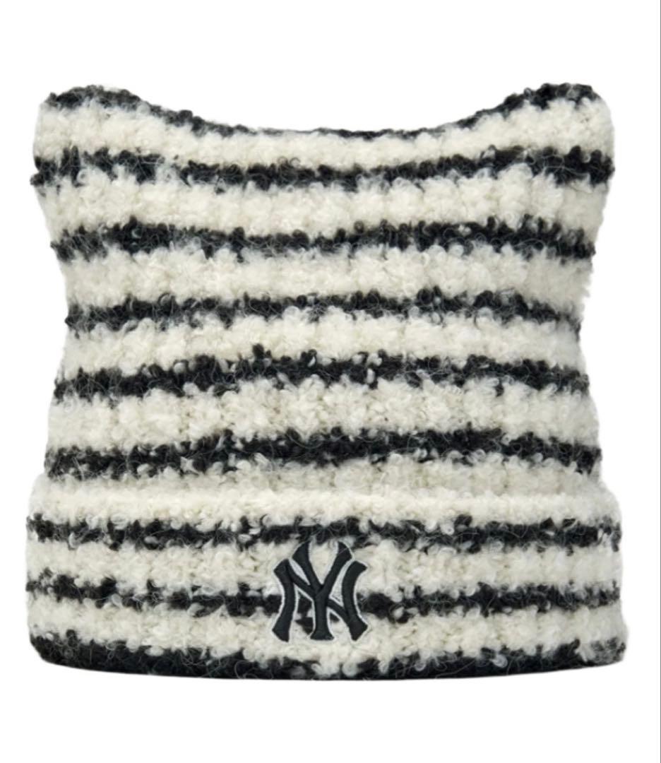 【MLB】Plush Meow Beanie プラッシュキャットビーニー