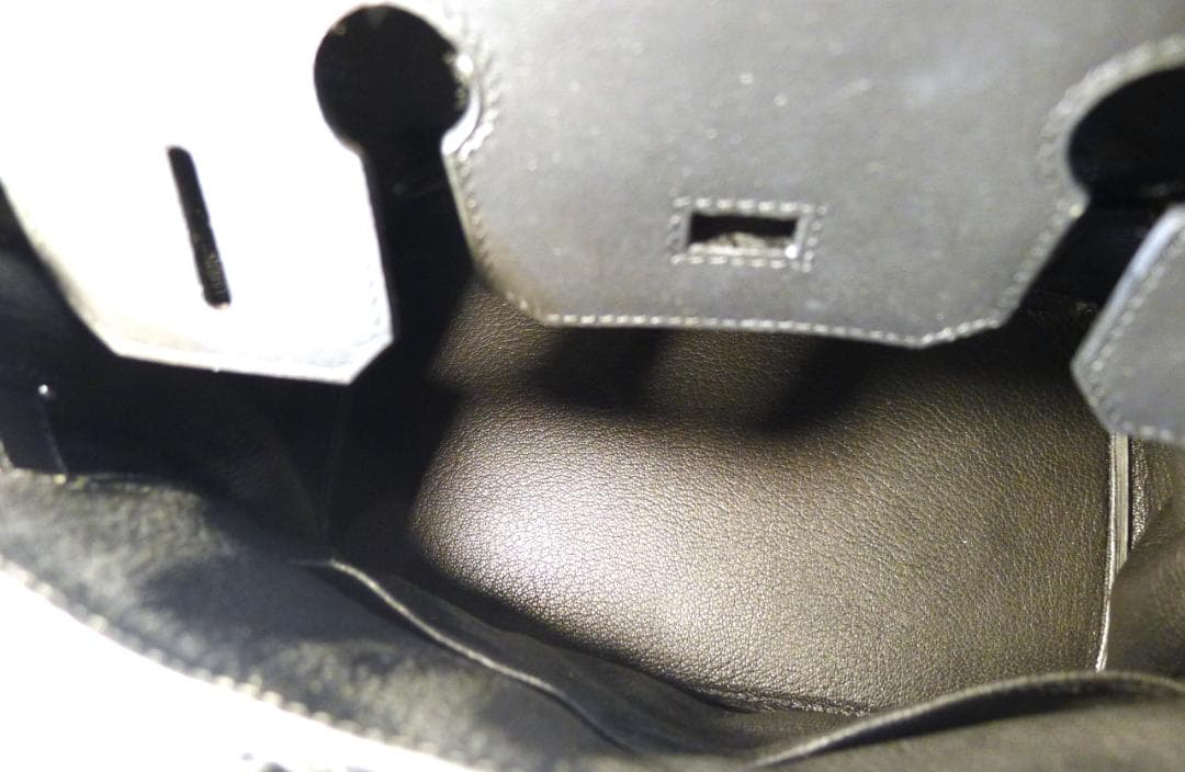 ◇【人気モデル】オールノワールカラーマットレザーBAG30㎝（キー＆カデナ付）◇