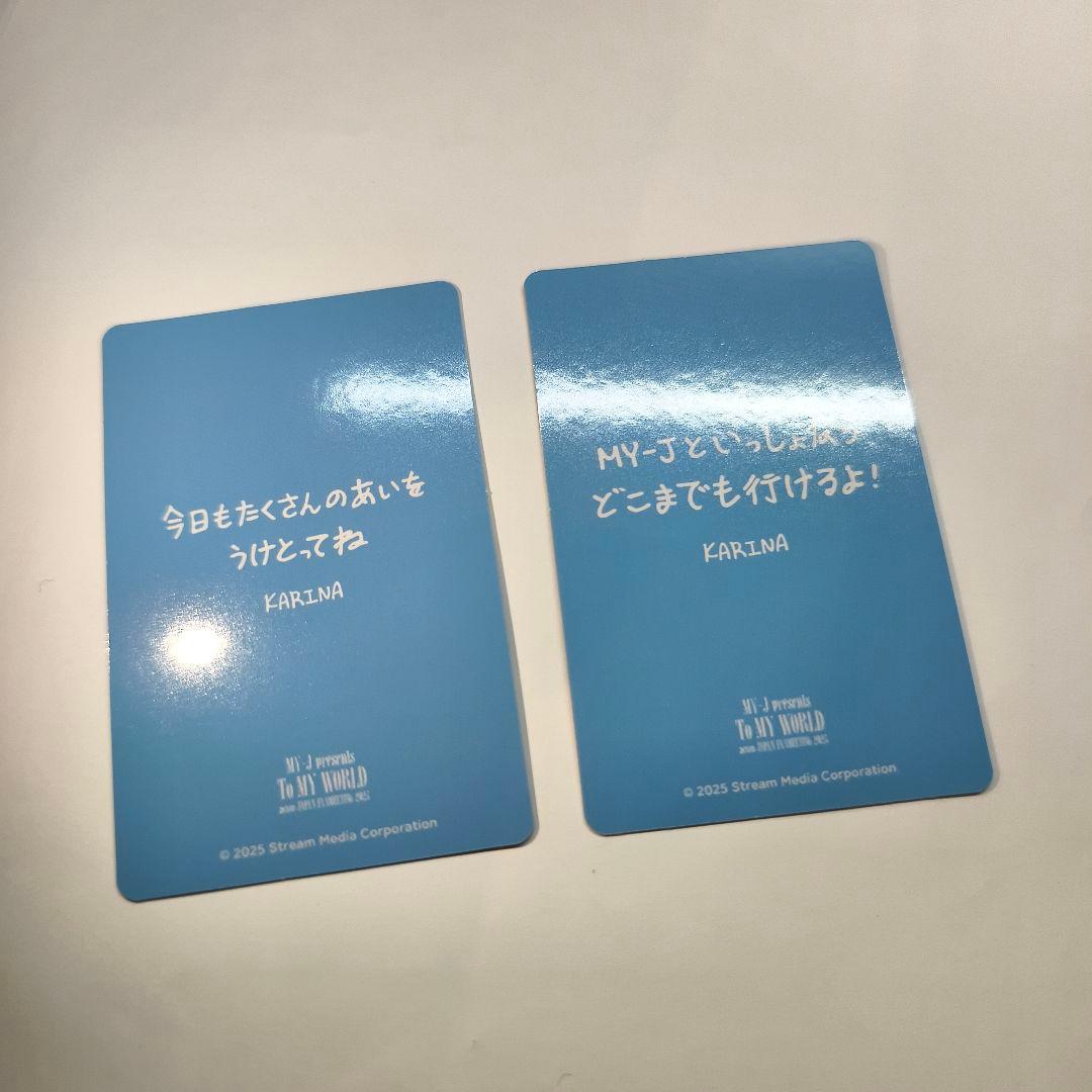 aespa 6000円 購入特典 ペンミ 会場限定 カリナ トレカ 2枚