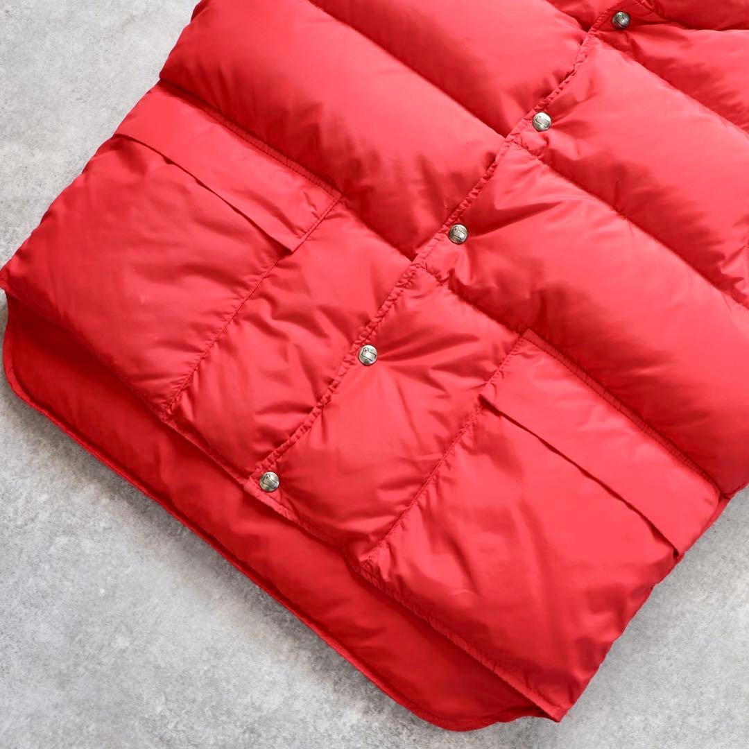 USA製 80s Woolrich ウールリッチ ダウンベスト レッド 赤 L