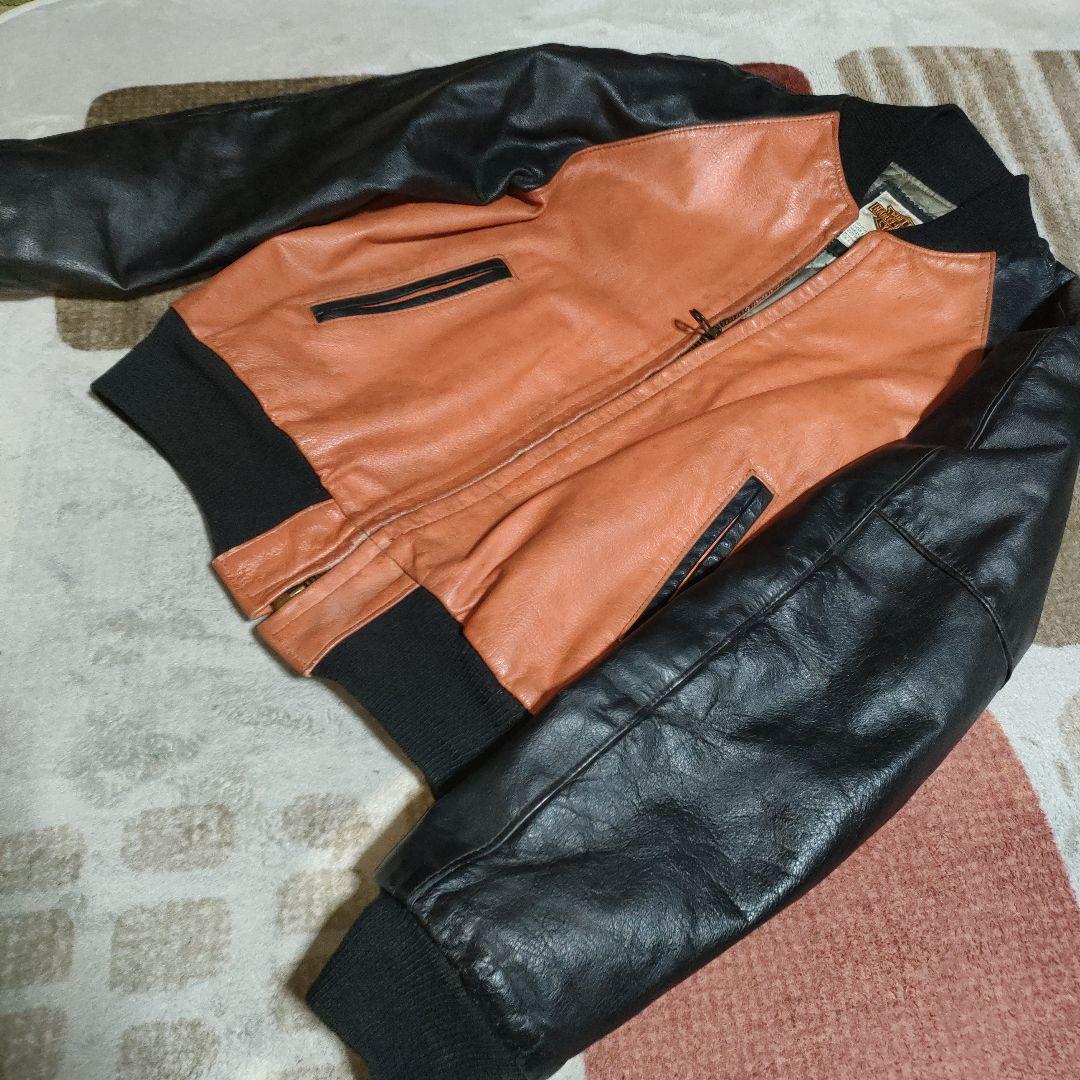 レアなUSA製Harley-Davidson 本革スタジャンレザージャケット M