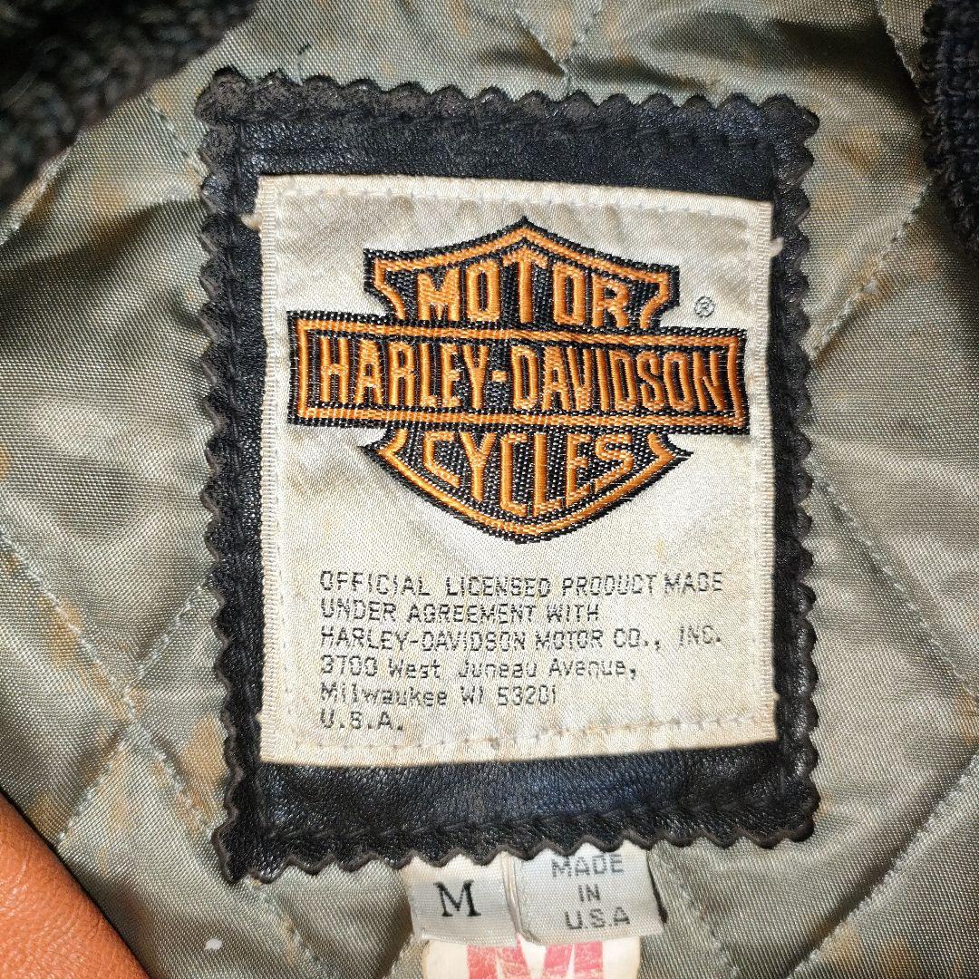 レアなUSA製Harley-Davidson 本革スタジャンレザージャケット M