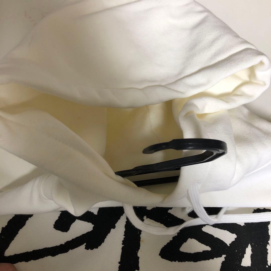 STUSSY ホワイト パーカー unisex
