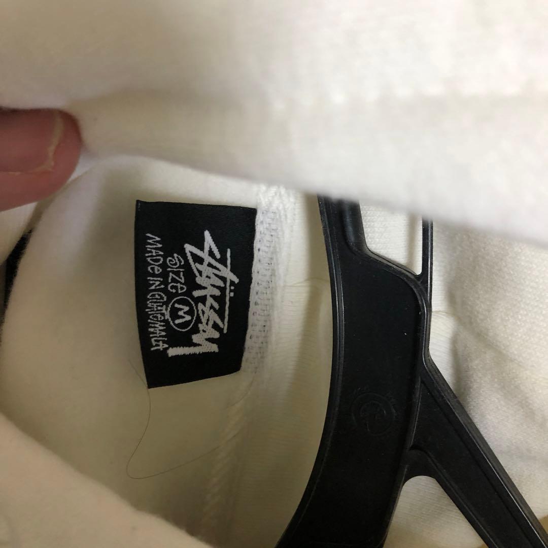 STUSSY ホワイト パーカー unisex