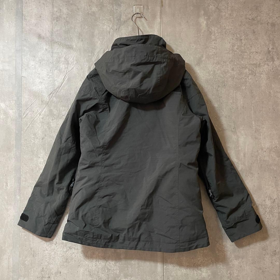 Burtonバートンスキーウェアスノーボードジャケットパーカーフード付灰色グレー