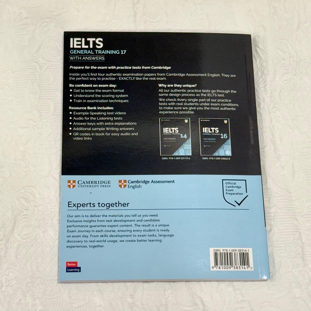 【新品未使用】IELTS General Training 17&18&19