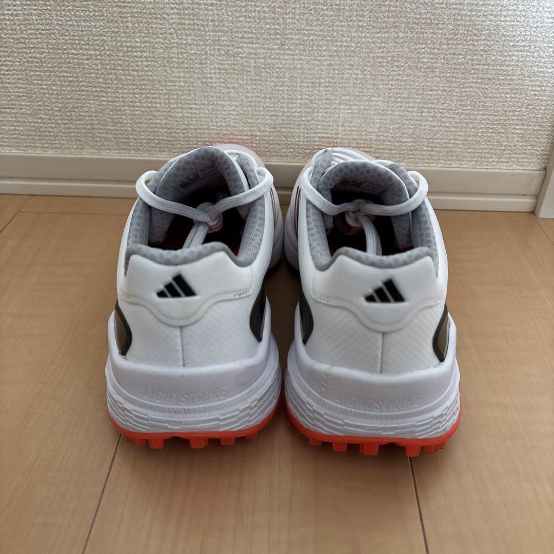 adidas ゴルフシューズ ホワイト/オレンジ