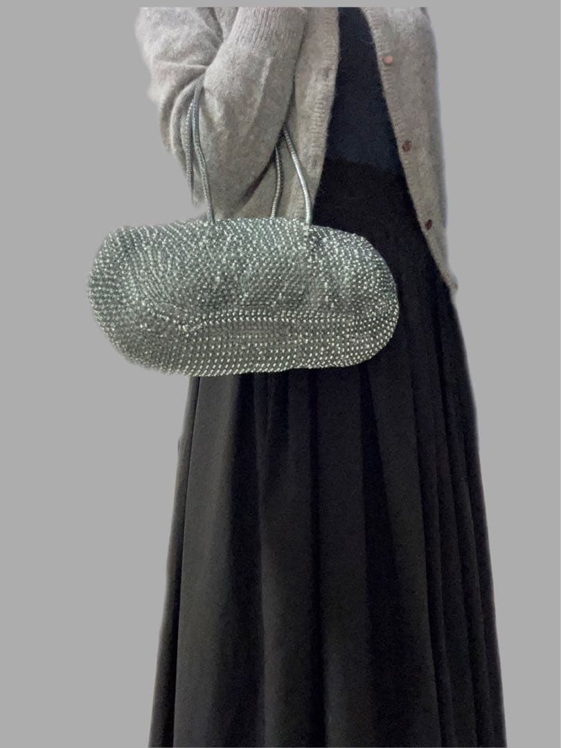 【美品】アンテプリマ　ミニボストンバッグ、ワイヤーバッグ、ハンドバッグ　ブルー