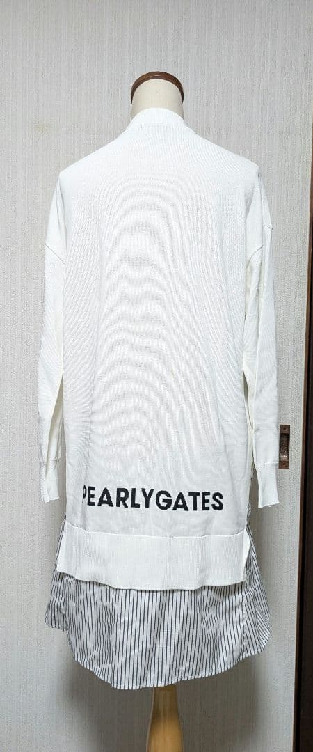 PEARLY GATES ホワイト長袖セーター 新品未使用 サイズ0