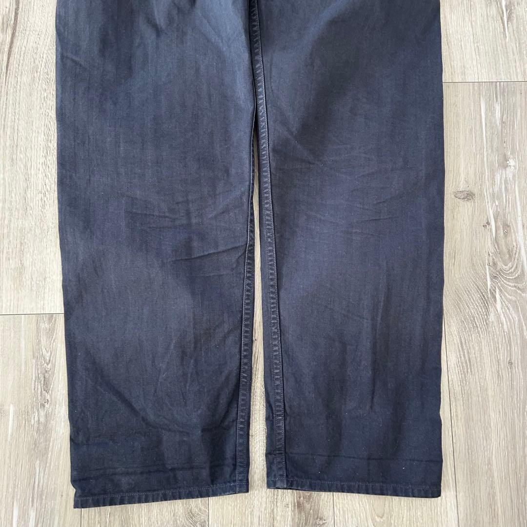 orSlow オアスロウ フレンチワークパンツ ネイビー XL ヘリンボーン