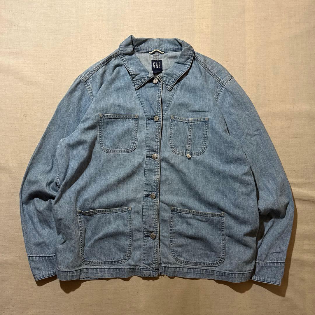 00s OLD GAP オールドギャップ デニム カバーオール 薄手 XL