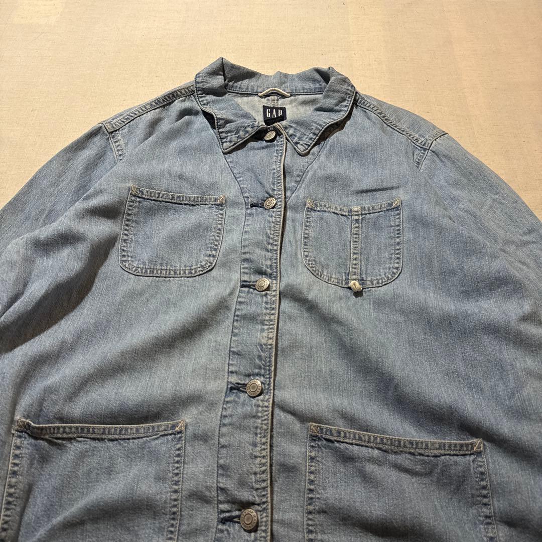 00s OLD GAP オールドギャップ デニム カバーオール 薄手 XL