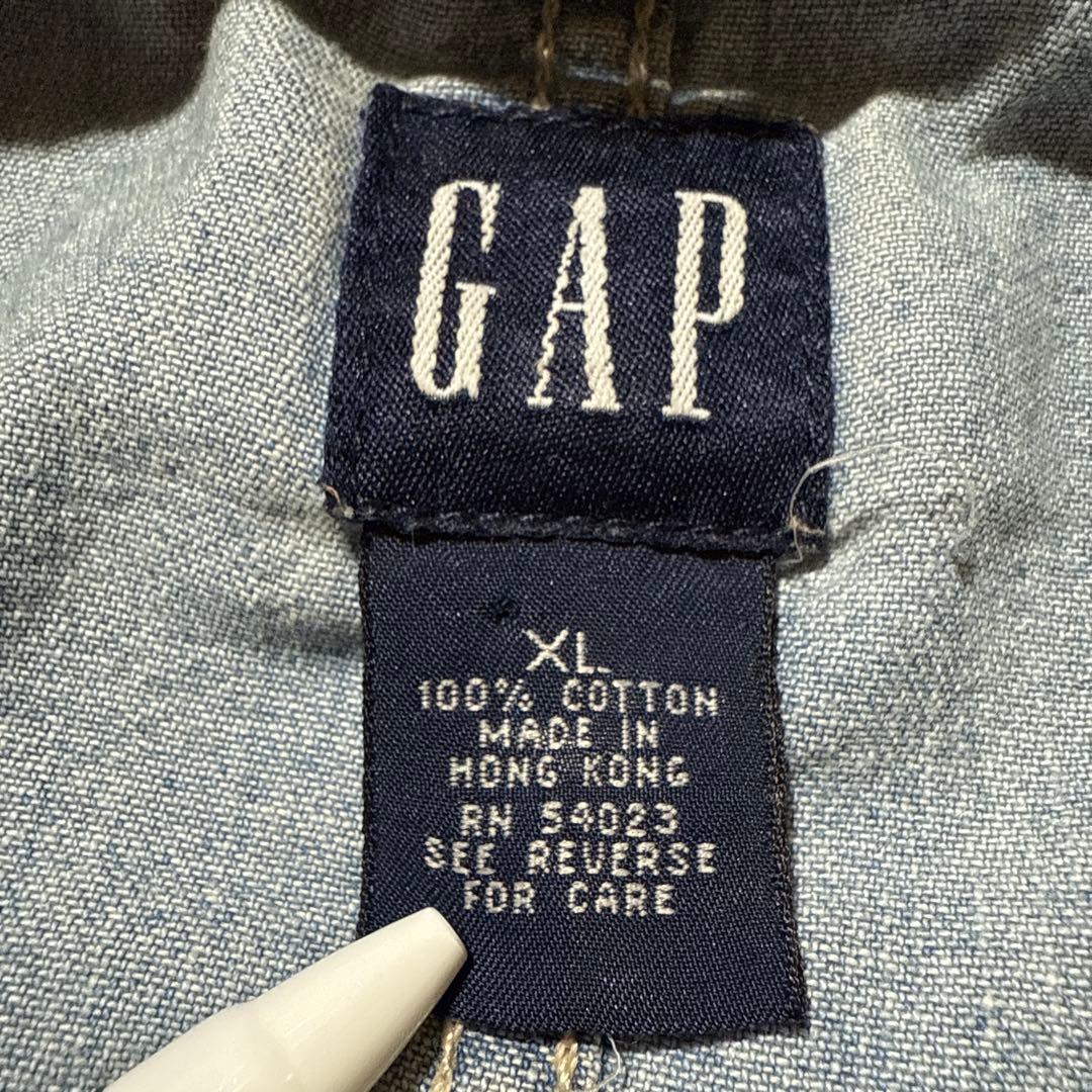 00s OLD GAP オールドギャップ デニム カバーオール 薄手 XL
