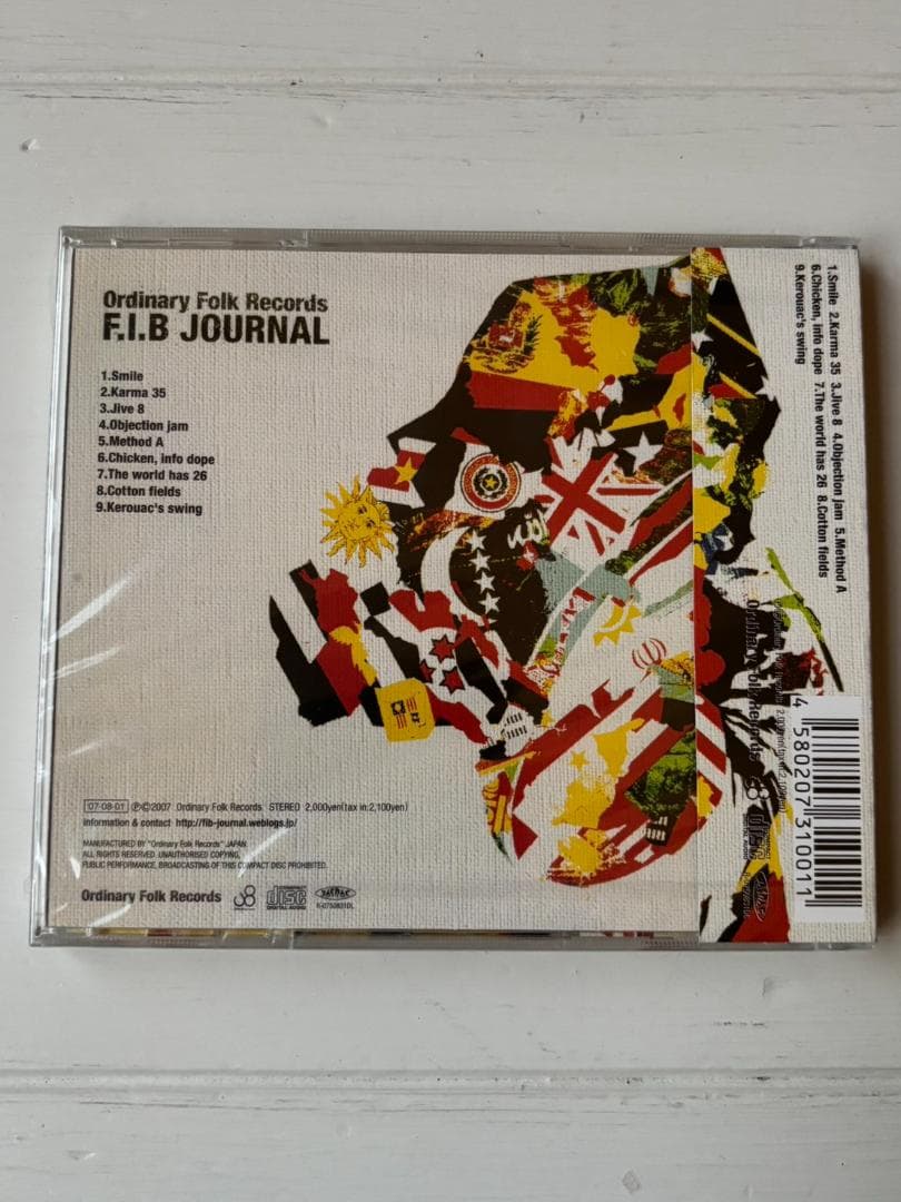 新品 F.I.B JOURNAL Ordinary Folk Records