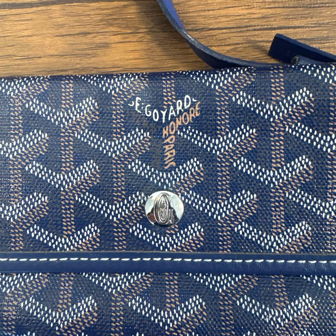 正規品 Goyard ゴヤール ネイビー サンルイpm