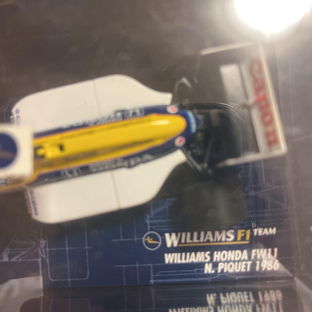 ミニチャンプス　ウィリアムズホンダ FW11 ネルソン　ピケ　1986