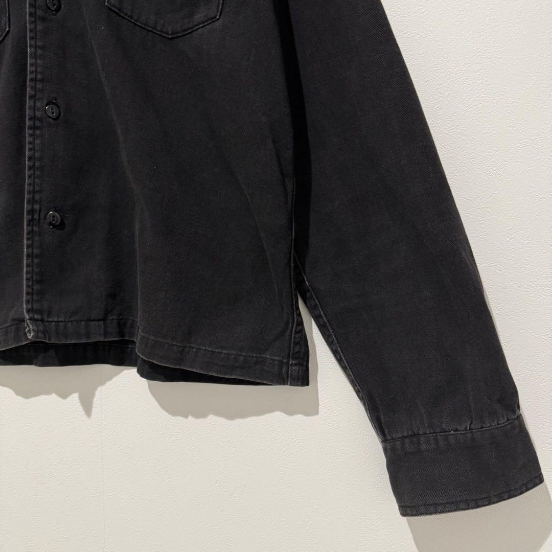 VANSON バンソン　デニムジャケット　スカル　クロスボーン　コットン　黒　L