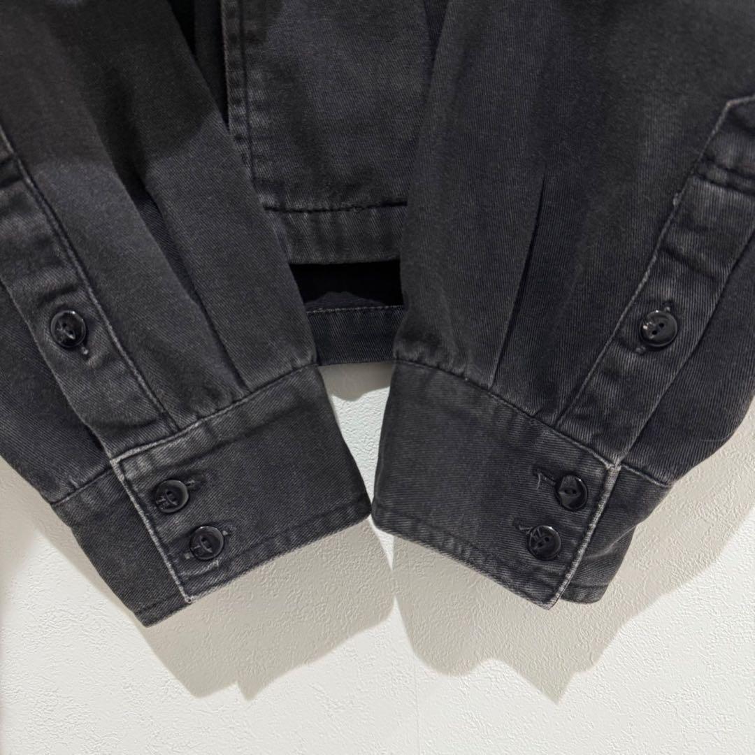 VANSON バンソン　デニムジャケット　スカル　クロスボーン　コットン　黒　L