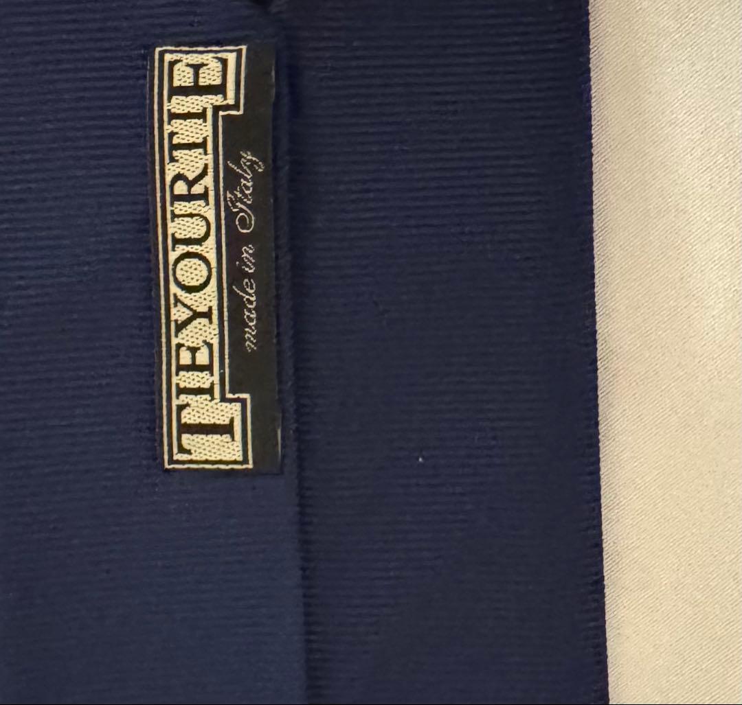 TIE YOUR TIE　ソリッド　ネイビー　セッテピエゲ