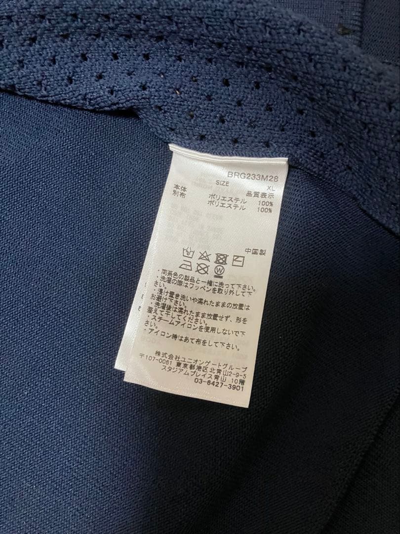 【美品】ブリーフィング ゴルフ ニットパーカ　XL BRIEFING ネイビー