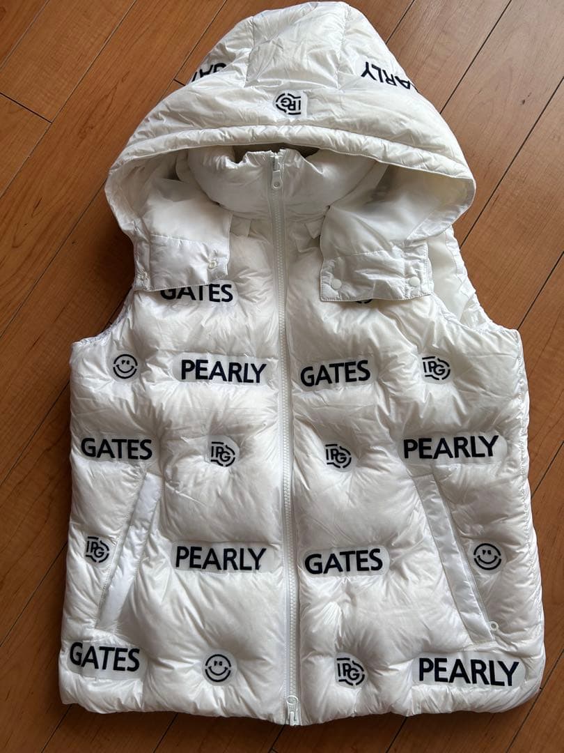 PEARLY GATES ロゴ入りダウンベスト サイズ1
