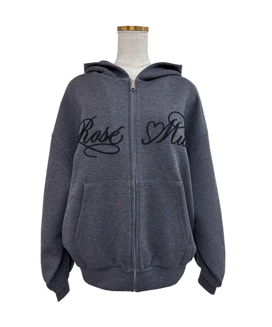 ロゼミューズLogo 3d embroidery hoodie パーカー