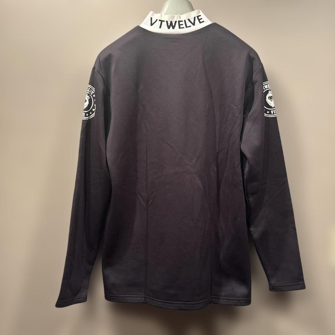 電キュウです。VTWELVE ブラックモックネック長袖シャツサイズXXL